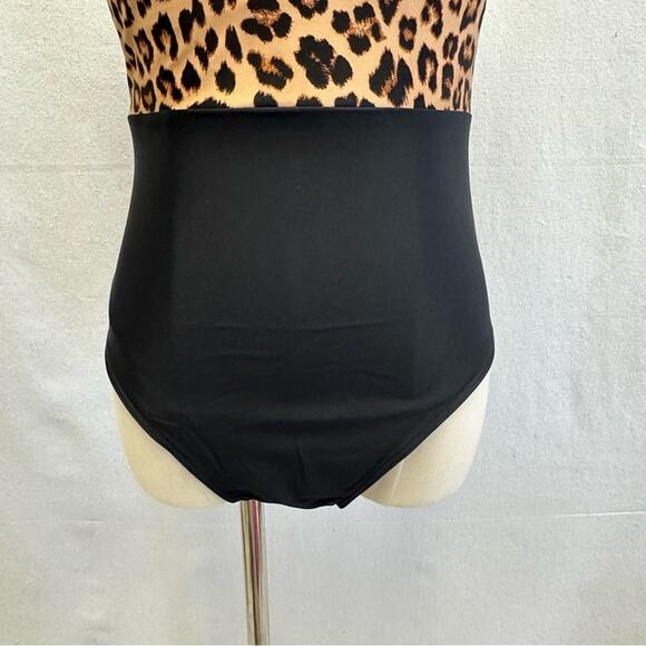 Summersalt The Surf Leopard Print One Piece Swimsuit Women’s Size 6 Two Tone NWT - Picture 5 of 16